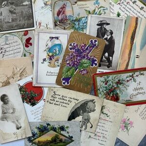 Vintage Postcards Lot of 19 Early Mid 1900s Assortment
